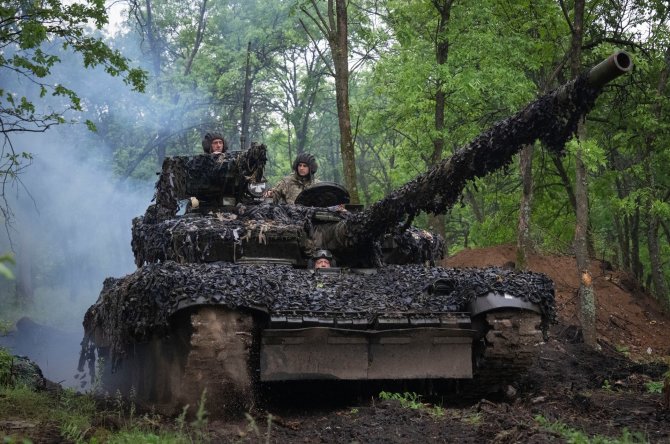 „AP“/„Scanpix“/Rusijos kariai prie Bachmuto