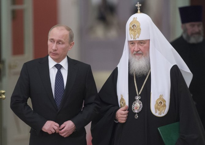 „Reuters“/„Scanpix“ nuotr./Vladimiras Putinas ir patriarchas Kirilas