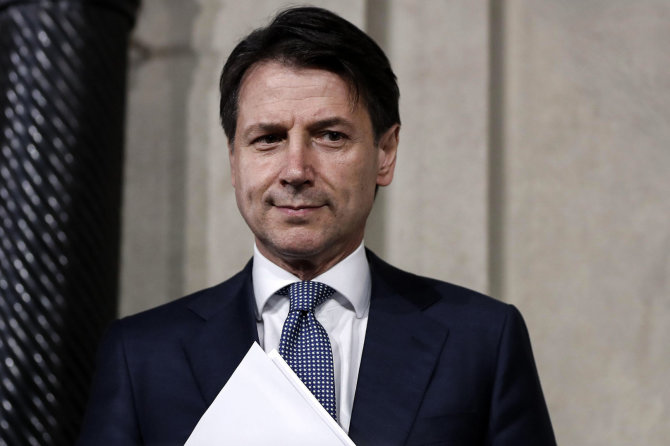 „Scanpix“/AP nuotr./Giuseppe Conte – naujasis Italijos premjeras