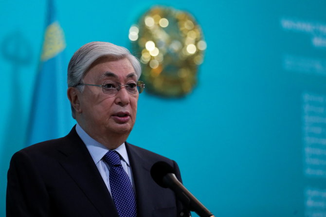 „Scanpix“/Reuters/Kazachstano prezidentas Kasymas-Žomartas Tokajevas