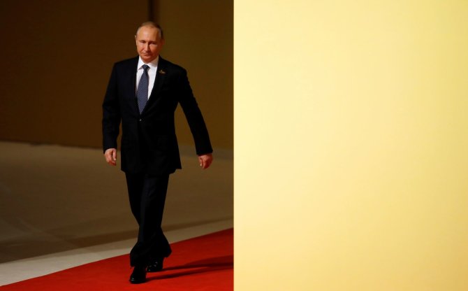 „Reuters“/„Scanpix“ nuotr./Putinas atvyko į G-20 viršūnių susitikimą Hamburge