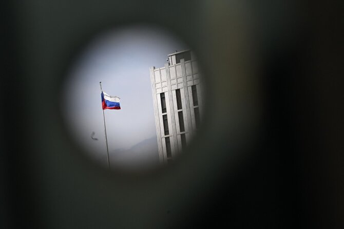 AFP/Scanpix/Rusijos vėliava
