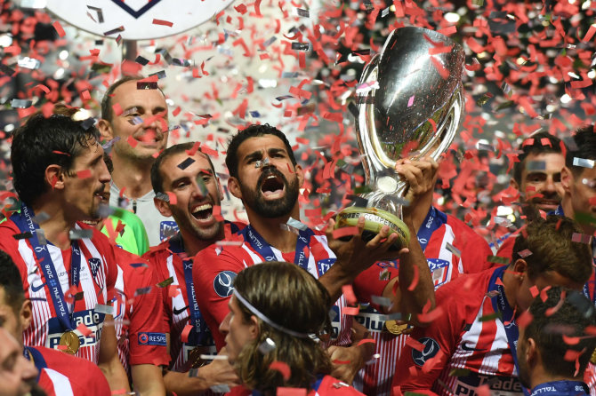 „Scanpix“/„Sipa USA“ nuotr./Madrido „Atletico“ laimėjo Supertaurę