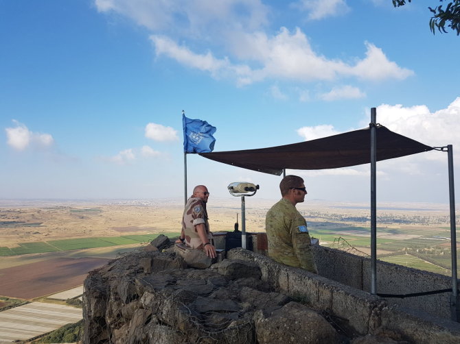 Vaidoto Beniušio / BNS nuotr./JT taikdariai Golano aukštumose