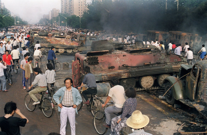 AFP/„Scanpix“ nuotr./Žudynės Tiananmenio aikštėje Pekine 1989 metais