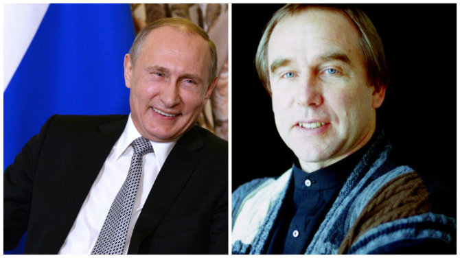 AP / „Scanpix“, Vida Press nuotr./Vienas artimiausių Vladimiro Putino draugų Sergejus Rolduginas (dešinėje) valdė šešėlinę verslo imperiją, turtus susikrovusią galimai nevengiant neteisėtų operacijų