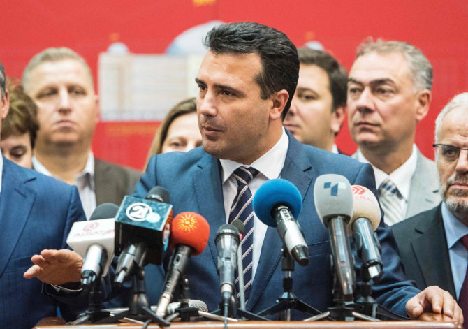 AFP/„Scanpix“ nuotr./Makedonijos premjeras Zoranas Zajevas