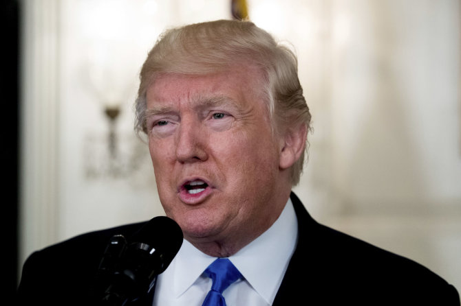 „Scanpix“/AP nuotr./JAV prezidentas Donaldas Trumpas