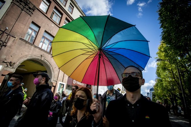 Vidmanto Balkūno / 15min nuotr./LGBT eitynės „Kaunas Pride“ 