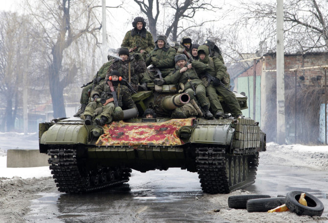 „Reuters“/„Scanpix“ nuotr./Teroristai Ukrainoje