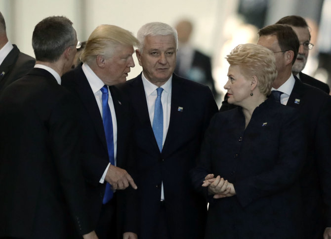 „Scanpix“/AP nuotr./Donaldas Trumpas ir Dalia Grybauskaitė