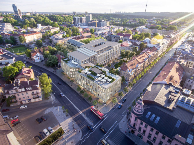 Bendrovės vizualizacija/„Live Square“ centras