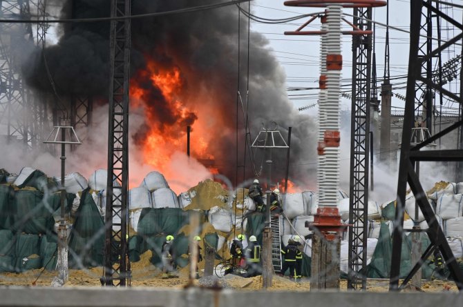 Karas Ukrainoje / SERGEY BOBOK / AFP
