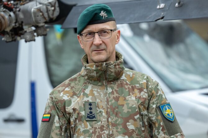 Remigijus Baltrėnas Ukrainoje. Ukrainos kariuomenės nuotr.