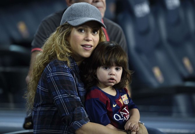 AFP/„Scanpix“ nuotr./Shakira su sūnumi Milanu