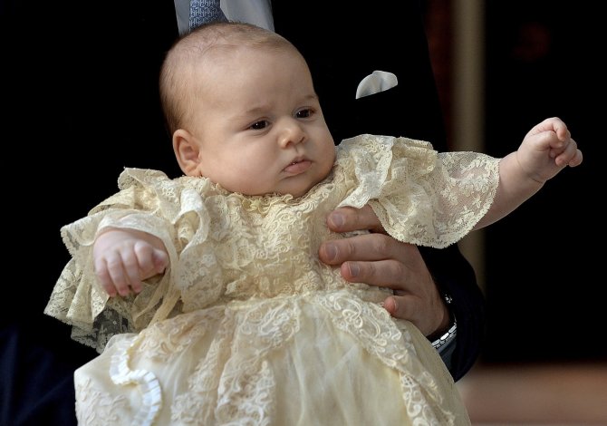 Princas George'as per krikštynas