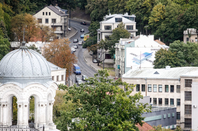 Eriko Ovčarenko / 15min nuotr./Kauno panorama nuo „Britanikos“ stogo