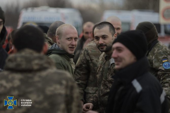 „Security Service of Ukraine“/„Scanpix“/Ukrainos karo belaisvių sugrįžimas namo