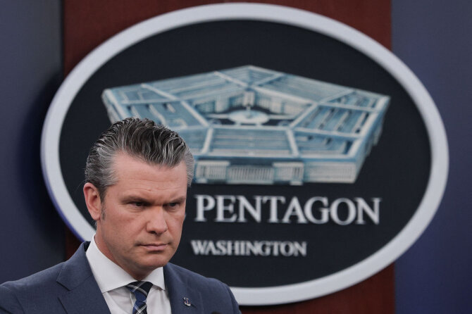Karo sekretorius Pete'as Hegsethas / WIN MCNAMEE / Getty Images via AFP