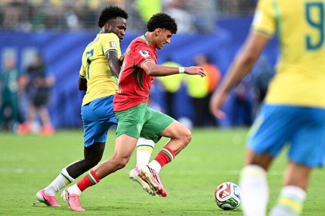 AFP/„Scanpix“ nuotr./Vinicius Junioras ir Ayoube Amaimouni