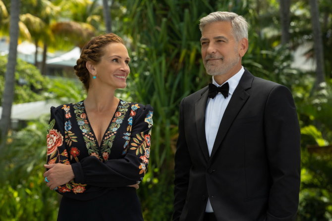 stop kadras/George'as Clooney ir Julia Roberts