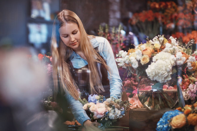 123RF.com nuotr./Floristė