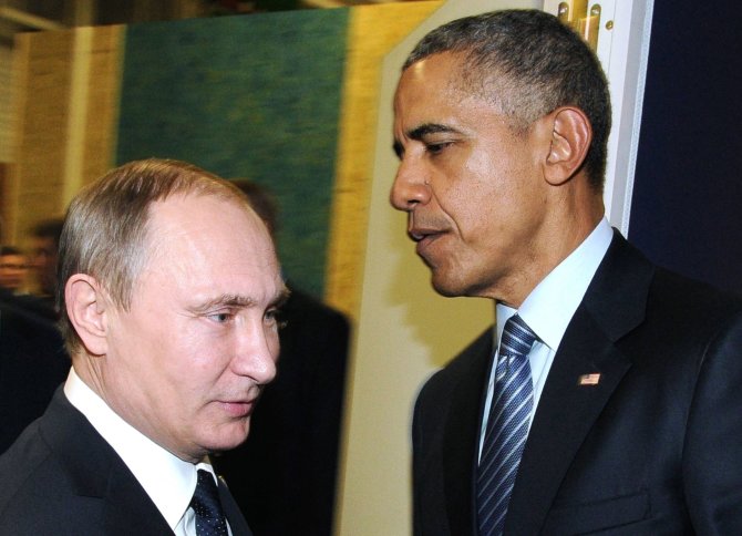 AFP/„Scanpix“ nuotr./Vladimiras Putinas ir Barackas Obama