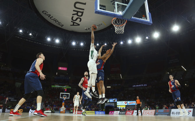 EB via Getty Images nuotr./Eurolygos aistros Vitorijoje: „Baskonia“ – „Žalgiris“