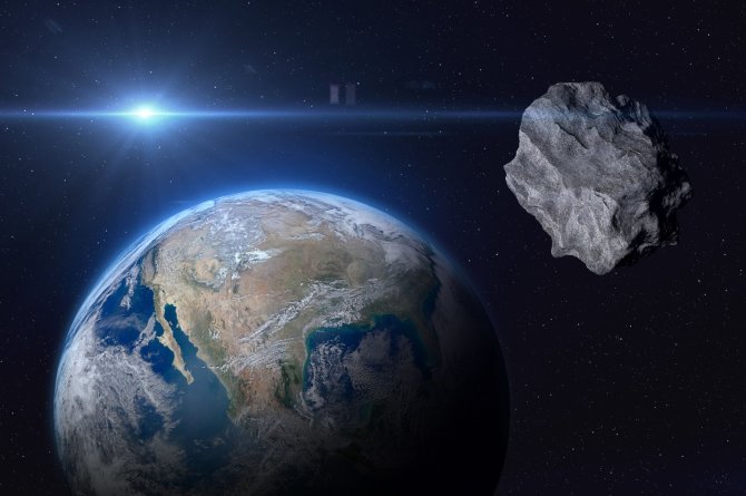 123RF.com nuotr./Asteroidas skrieja į Žemę, iliustracija