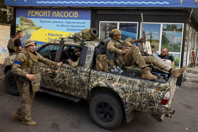 „Reuters“/„Scanpix“ nuotr./Ukrainos kariai Pokrovske