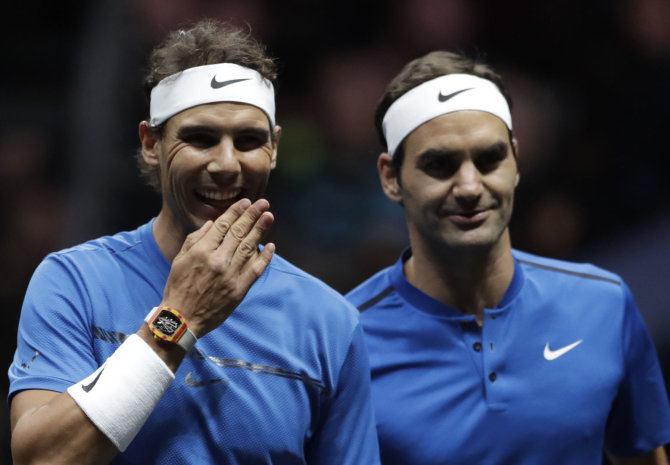 „Scanpix“ nuotr./Rafaelis Nadalis ir Rogeris Federeris 