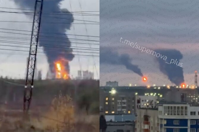 „SuperNova+“ nuotr./Deganti „Gazprom“ gamykla Surgute, Rusijoje
