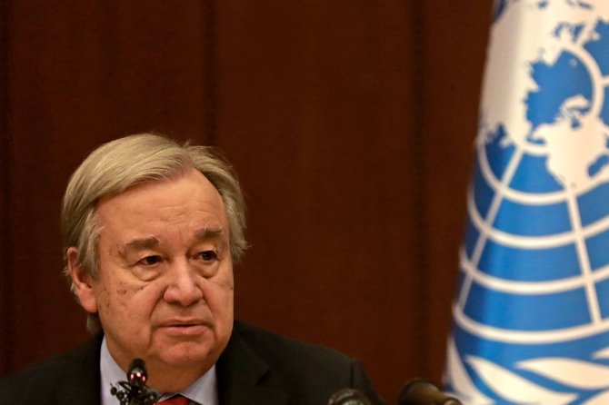 „AFP“/„Scanpix“/Jungtinių Tautų generalinis sekretorius Antonio Guterresas