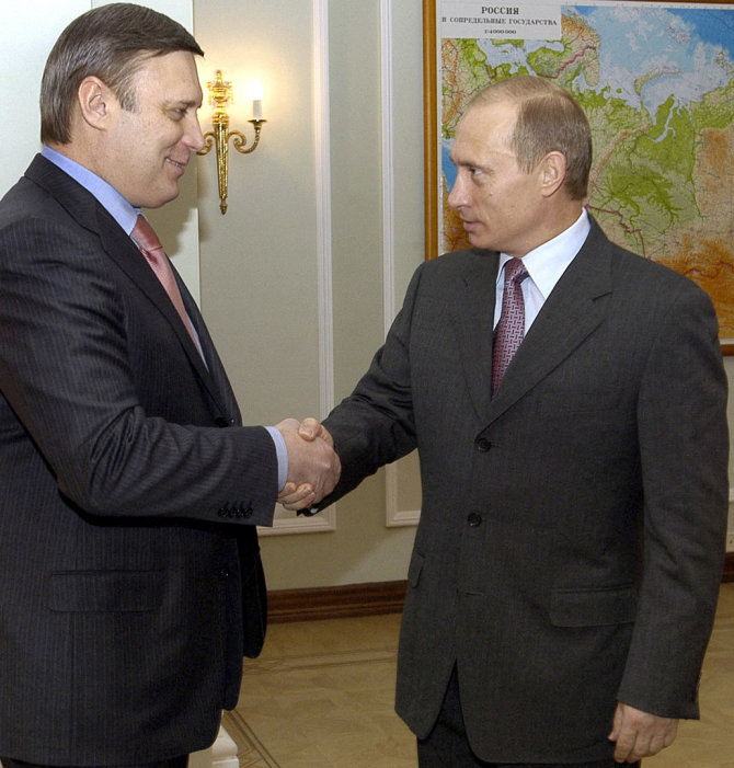 AFP/„Scanpix“ nuotr./Michailas Kasjanovas ir Vladimiras Putinas