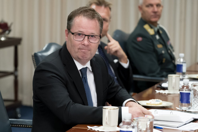 „AP“/„Scanpix“/Norvegijos gynybos ministras Bjornas Arildas Gramas