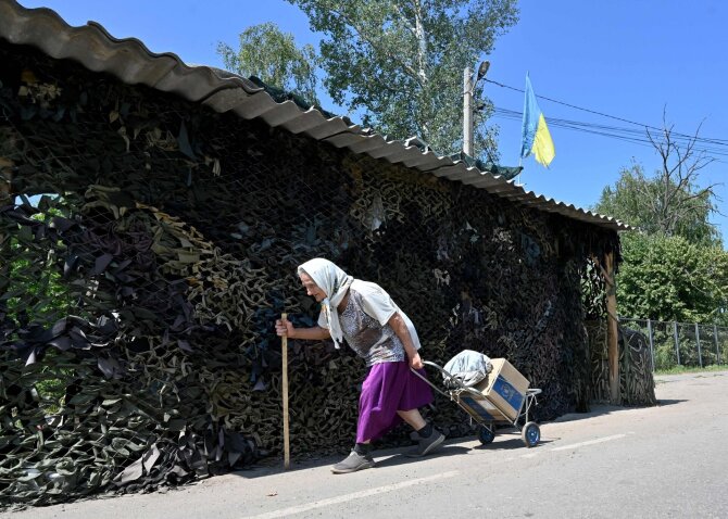 Ukrainietė / SERGEY BOBOK / AFP
