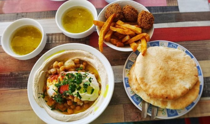 Autorės nuotr. /Izraelio virtuvės patiekalai