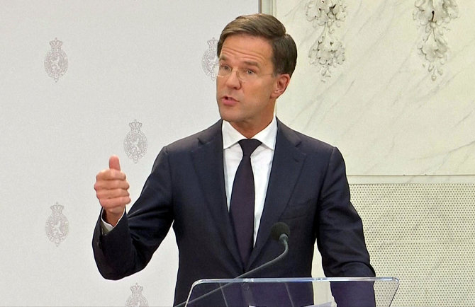 „Reuters“/„Scanpix“ nuotr./Nyderlandų premjeras Markas Rutte