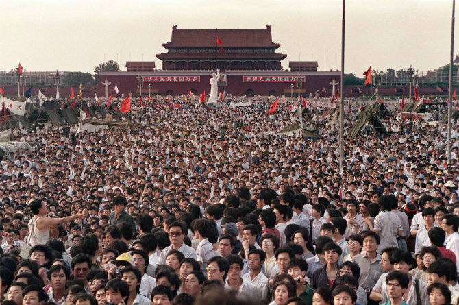 AFP/„Scanpix“ nuotr./Tiananmenio aikštės protestai