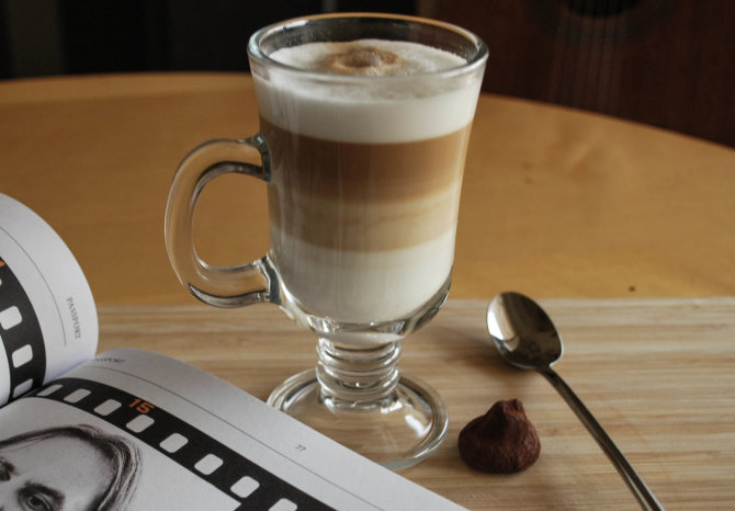 Autorės nuotr./Latte kava
