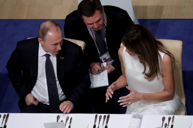 „Reuters“/„Scanpix“ nuotr./V.Putinas ir M.Trump