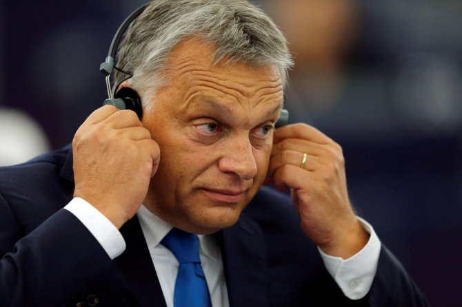 „Reuters“/„Scanpix“ nuotr./Viktoras Orbanas Europos Parlamente