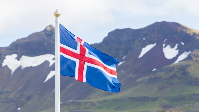 123RF.com nuotr./Islandijos vėliava
