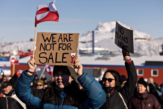 Protestas Grenlandijoje / Christian Klindt Soelbeck / via REUTERS