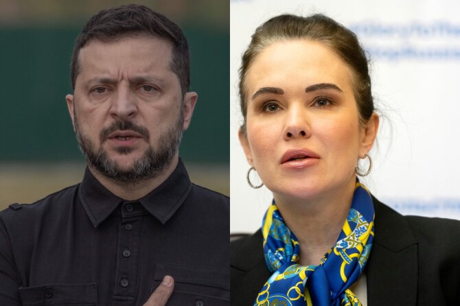 AFP/AP/Scanpix/Volodymyras Zelenskis, Iryna Mudra