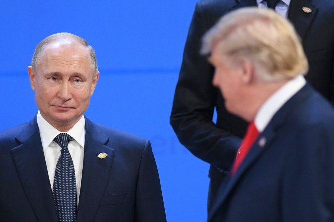 „Scanpix“ nuotr./Vladimiras Putinas ir Donaldas Trumpas