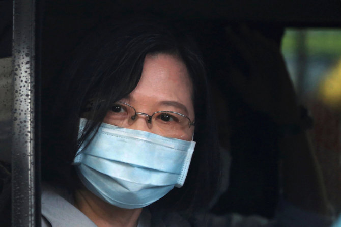 „Scanpix“/AP nuotr./Taivano prezidentė Tsai Ing-wen