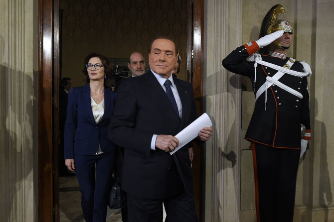„Scanpix“/„Sipa USA“ nuotr./Silvio Berlusconi