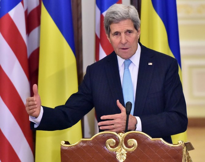 AFP/„Scanpix“ nuotr./JAV sekretorius Johnas Kerry