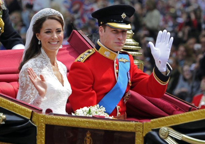 „Scanpix“/AP nuotr./Princas Williamas ir Kate Middleton